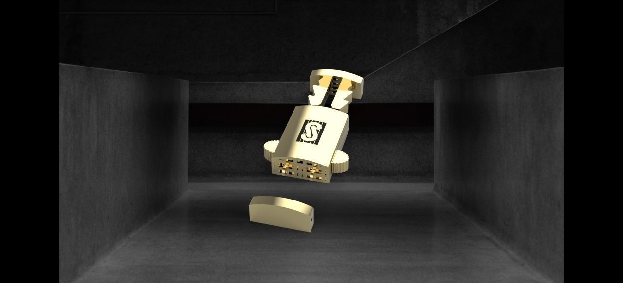 monaco box claps lock for cuban chain  3D print model_5