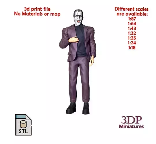 N1 MUNSTERS FRED GWYNNE HERMAN MUNSTER 3D print model