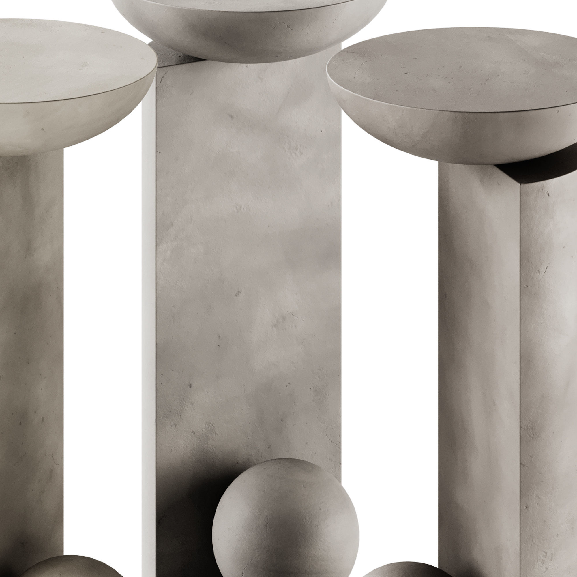 Coito Sculptural Side Table by Pedro Paulo Venzon 3D model_3
