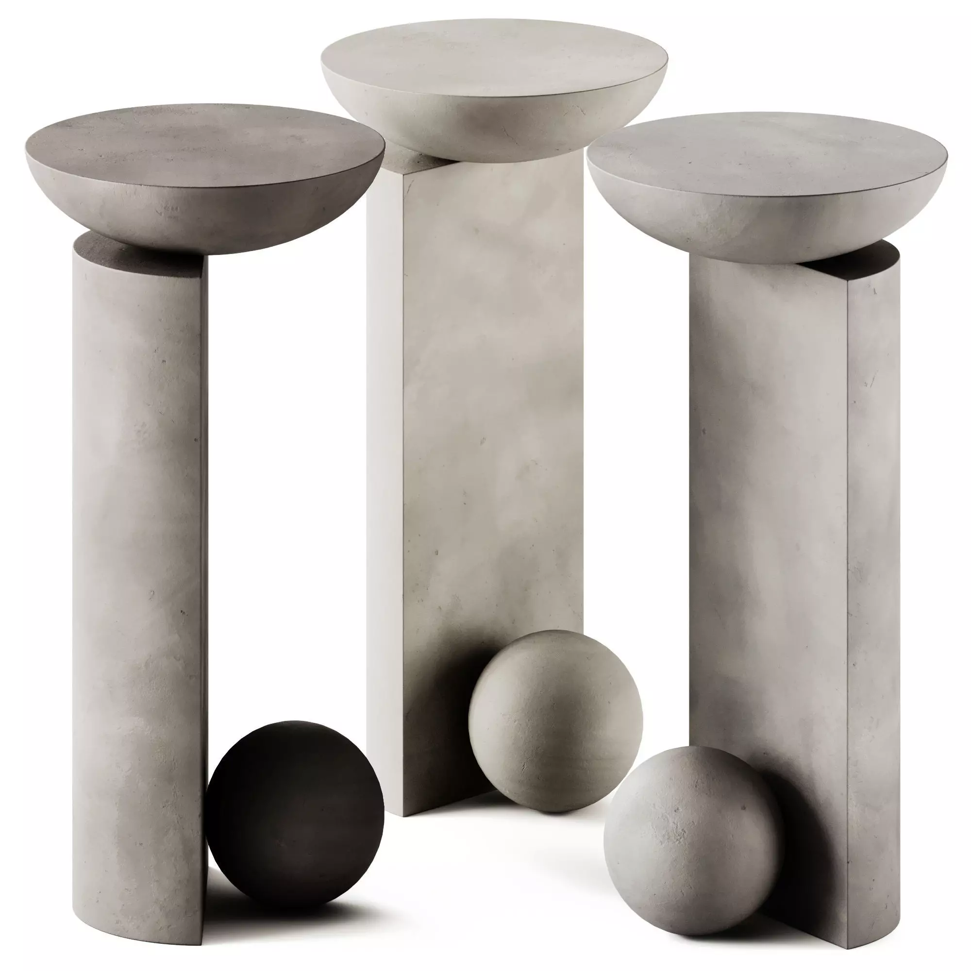 Coito Sculptural Side Table by Pedro Paulo Venzon 3D model_0