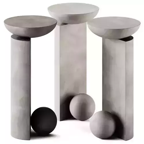 Coito Sculptural Side Table by Pedro Paulo Venzon