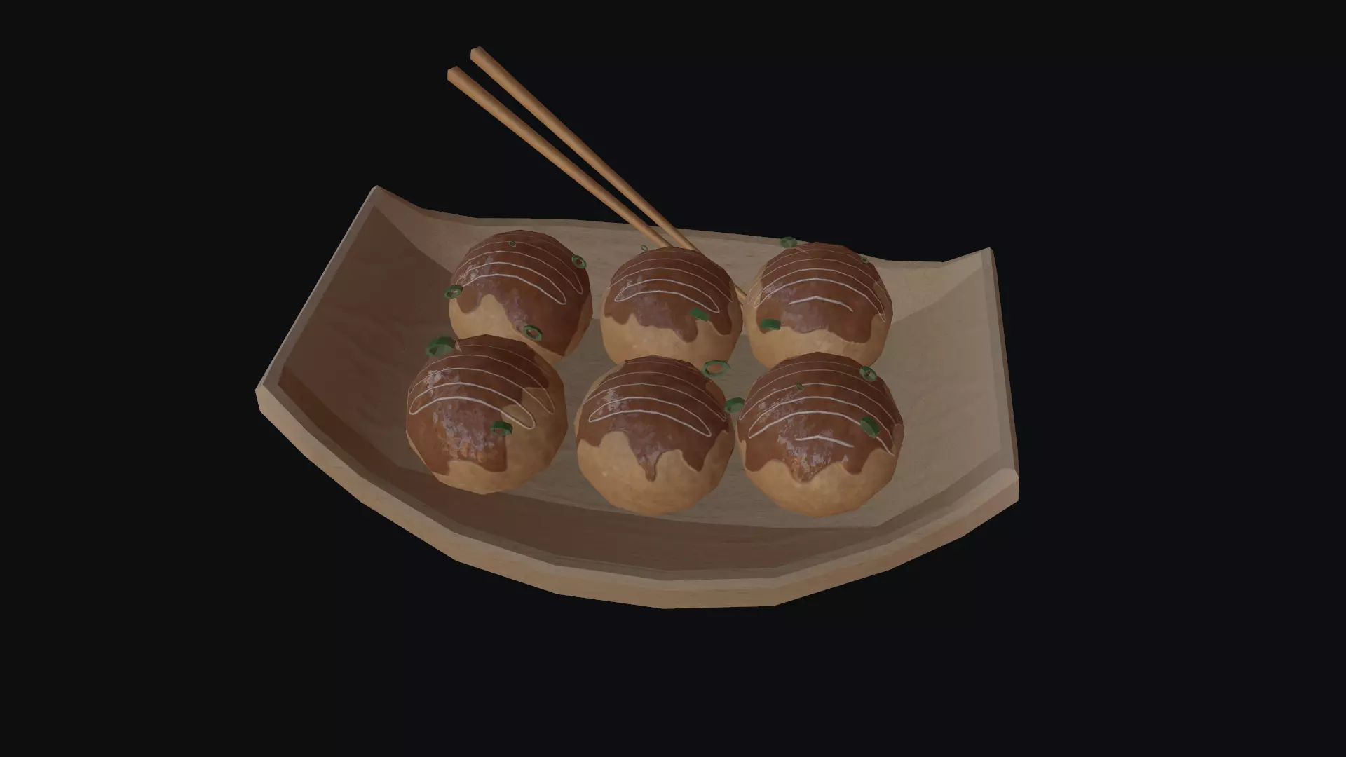 Takoyakis 3D model_0