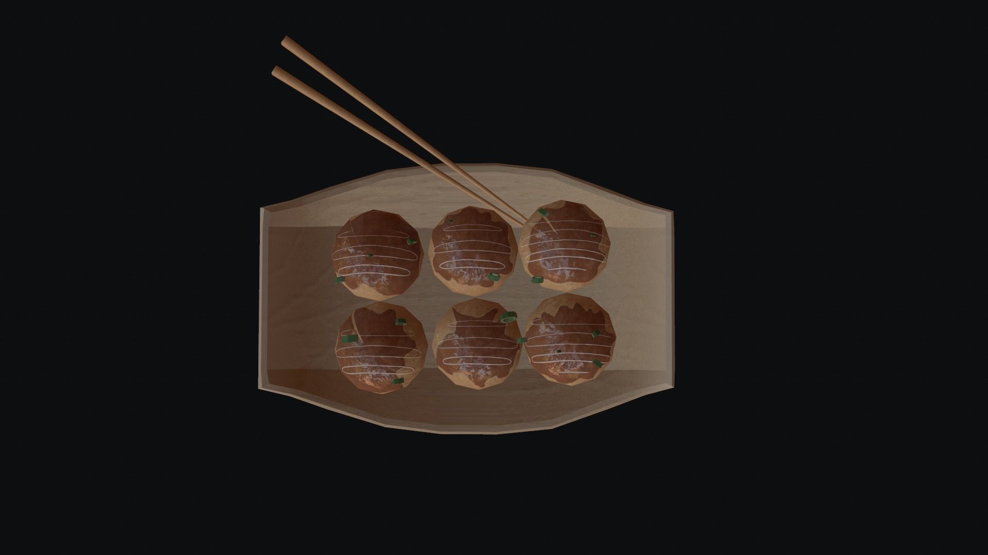 Takoyakis 3D model_3