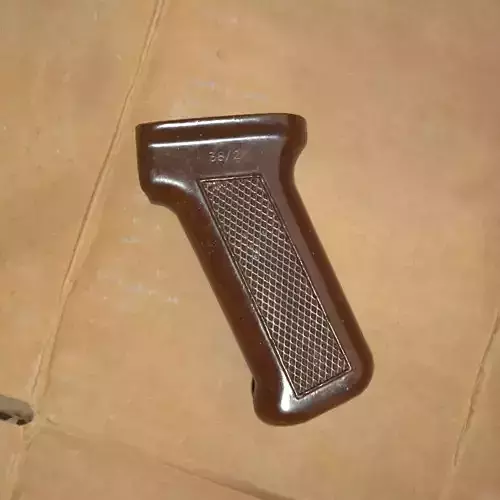 AKM AK74 bakelite pistol grip Free low-poly 3D model