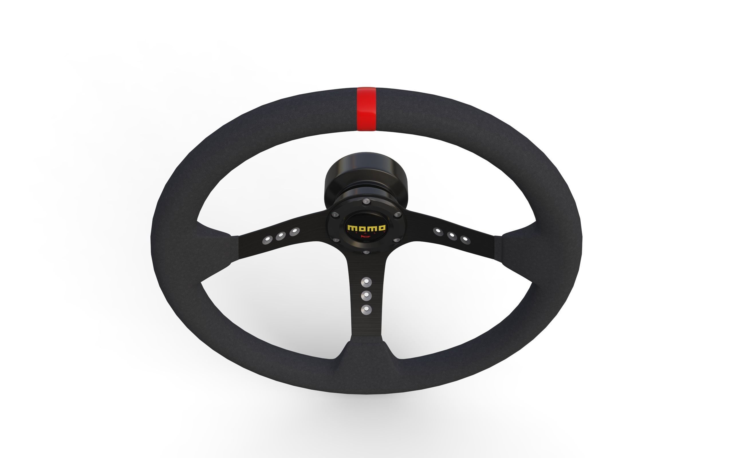 MOMO Steering Wheel 3D model_6