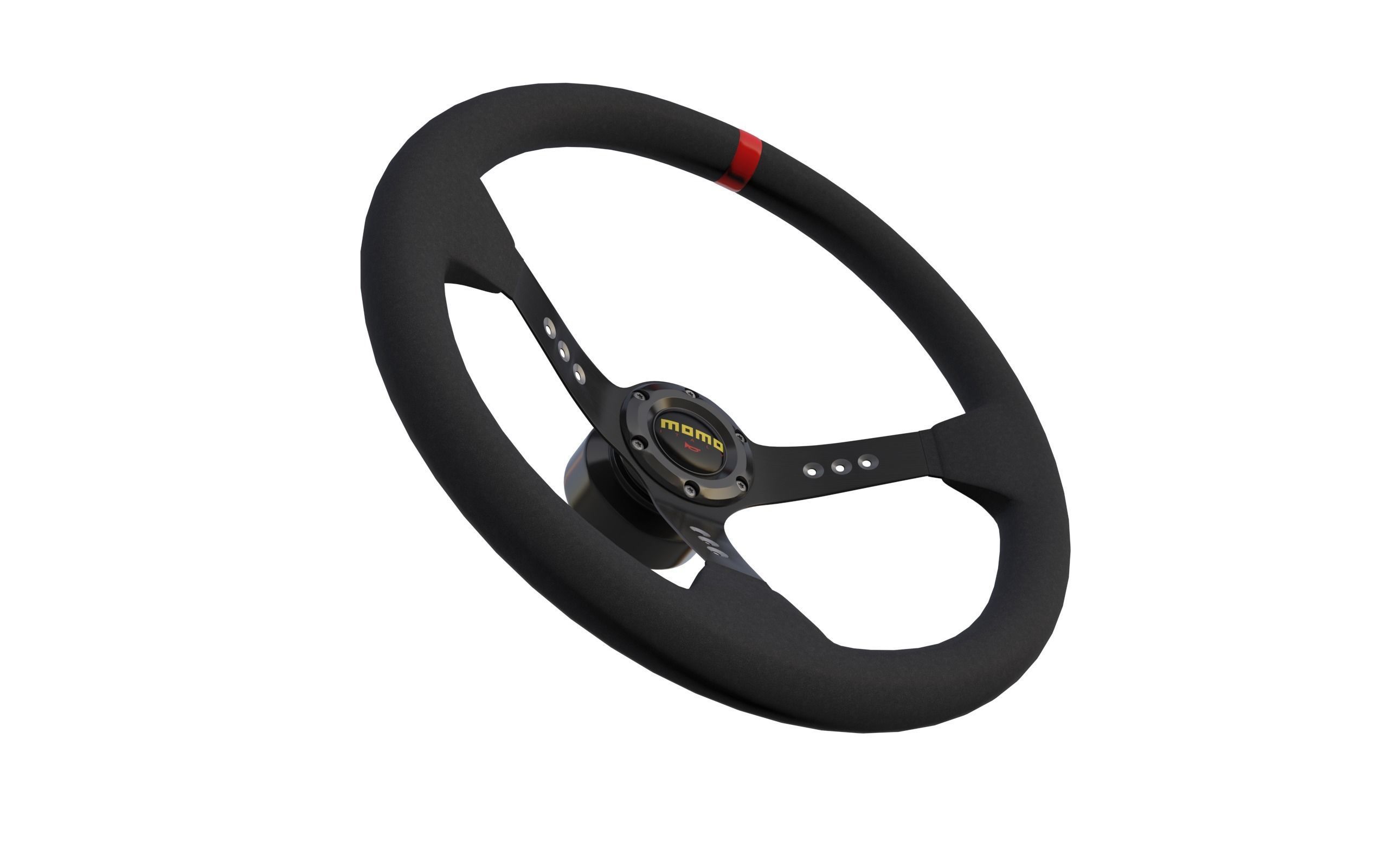 MOMO Steering Wheel 3D model_4