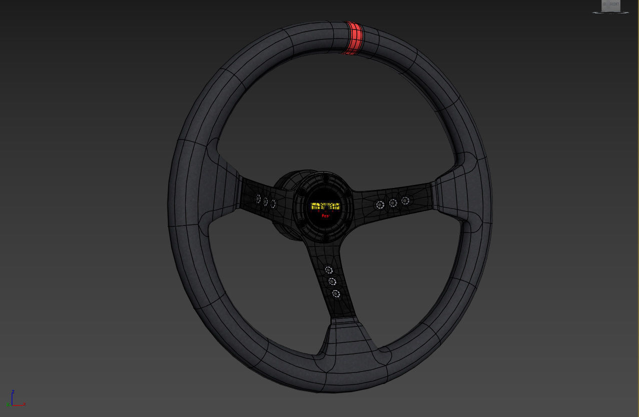 MOMO Steering Wheel 3D model_11