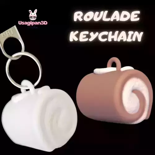 Roulade Keychain 3D print model