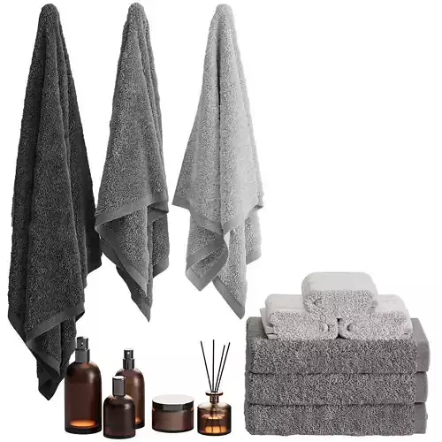 Bathroom decor towels set 16