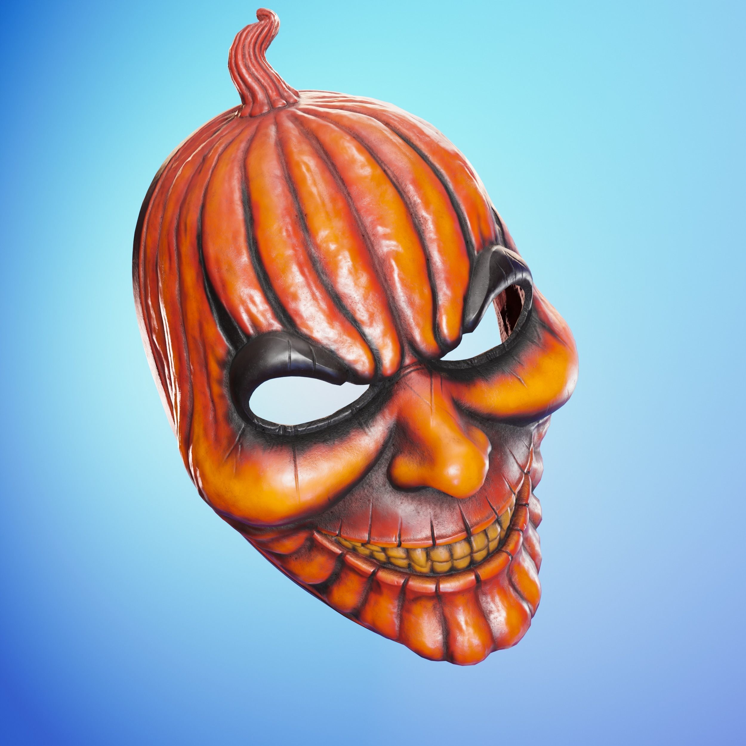 Halloween Pumpkin Mask 3D print model_2