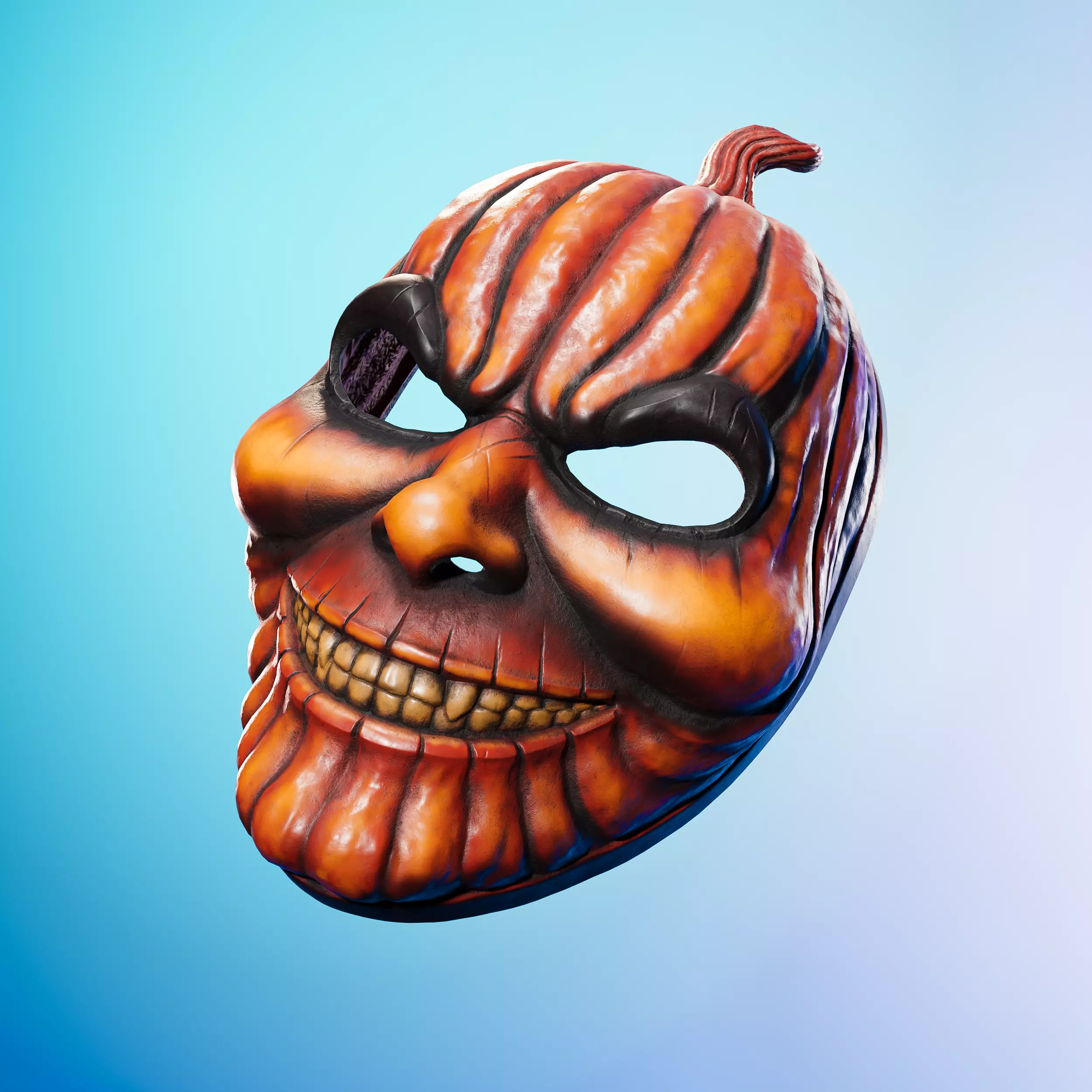 Halloween Pumpkin Mask 3D print model_0