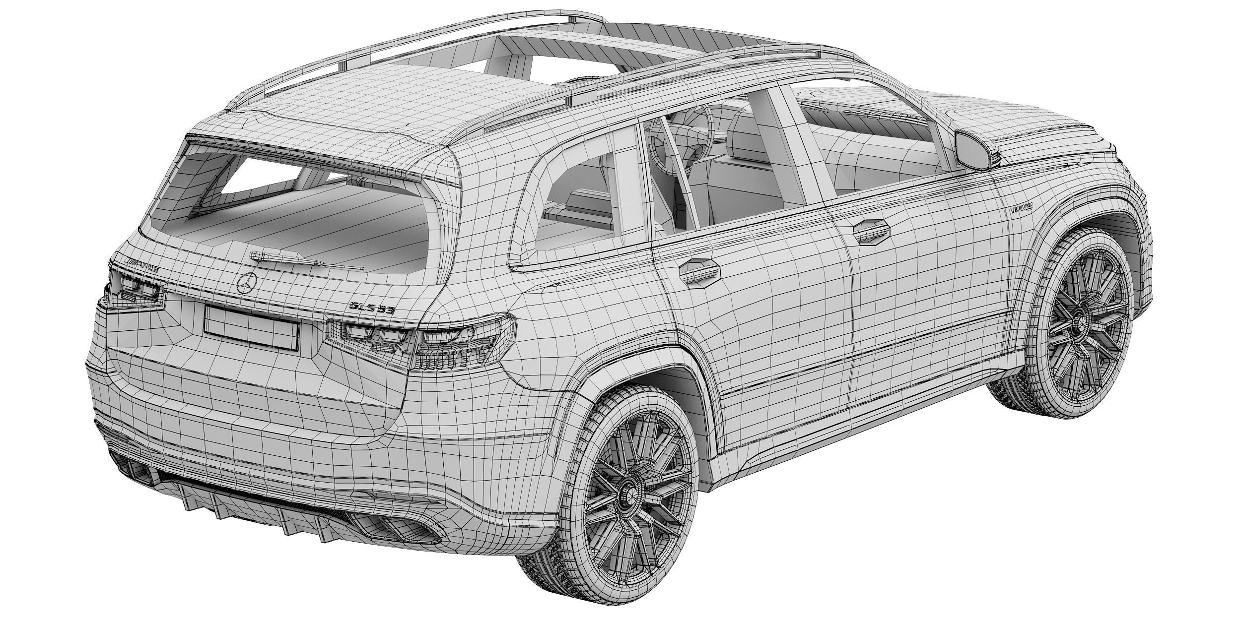 Mercedes-Benz GLS63 AMG 2024 3D model_17