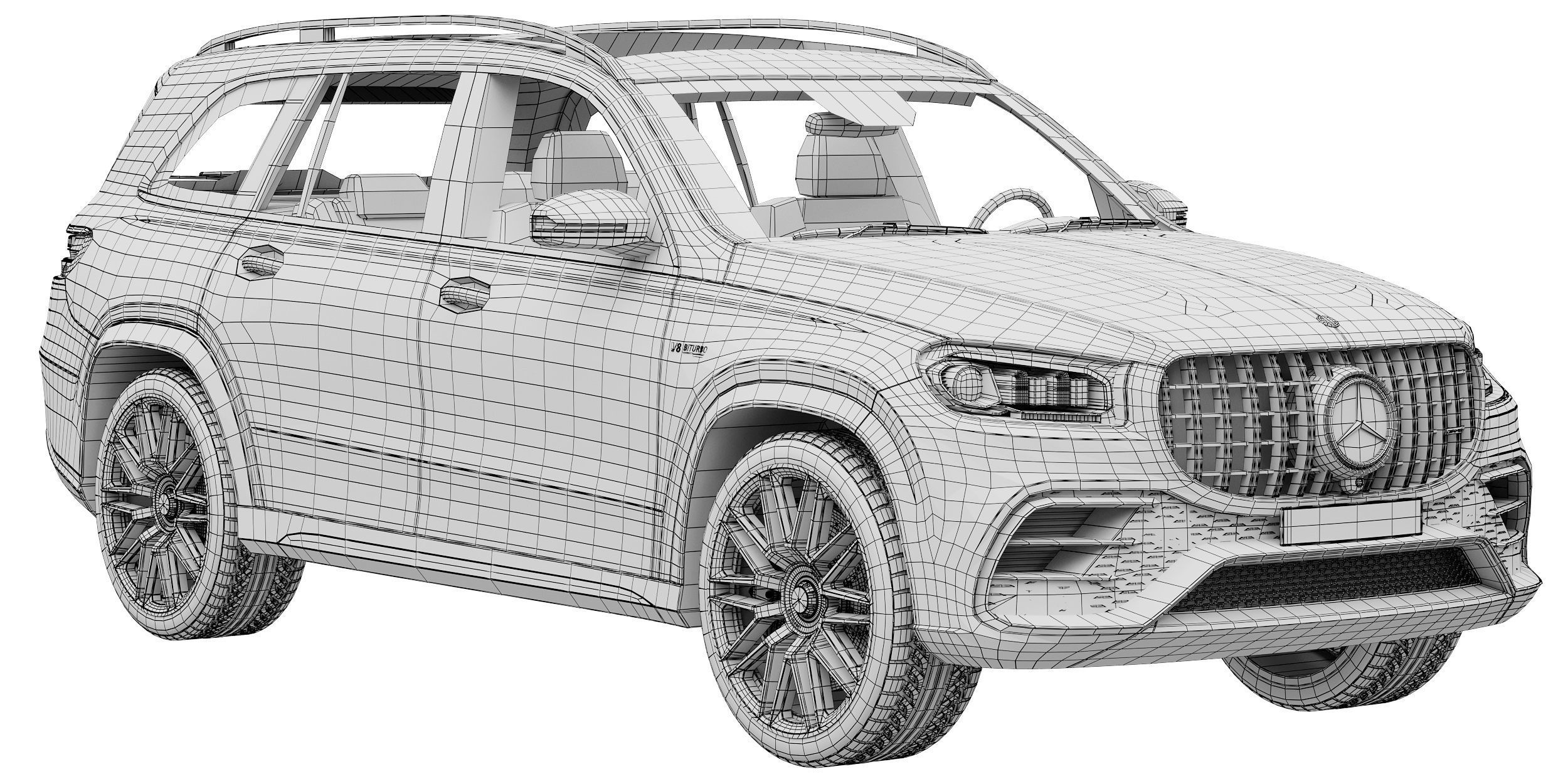 Mercedes-Benz GLS63 AMG 2024 3D model_14