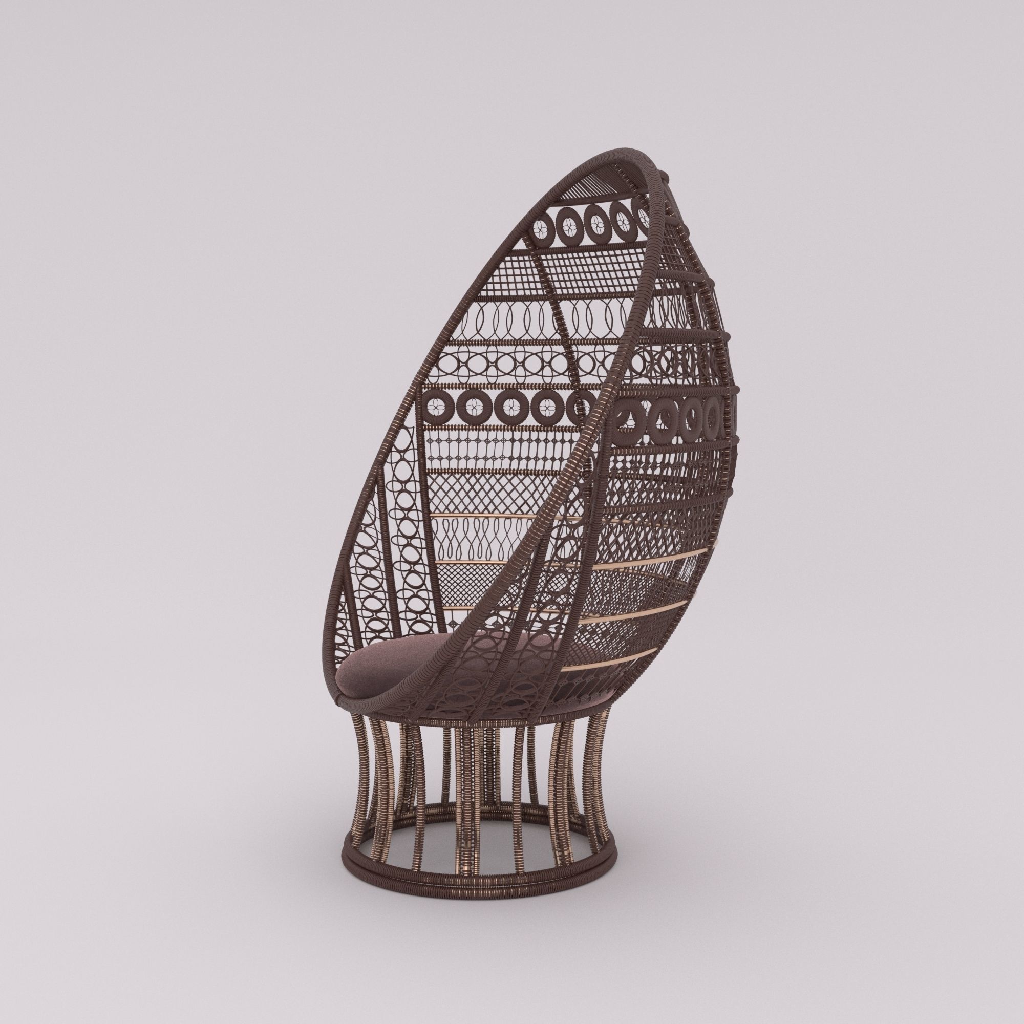 Lunar Chair 3D model_7