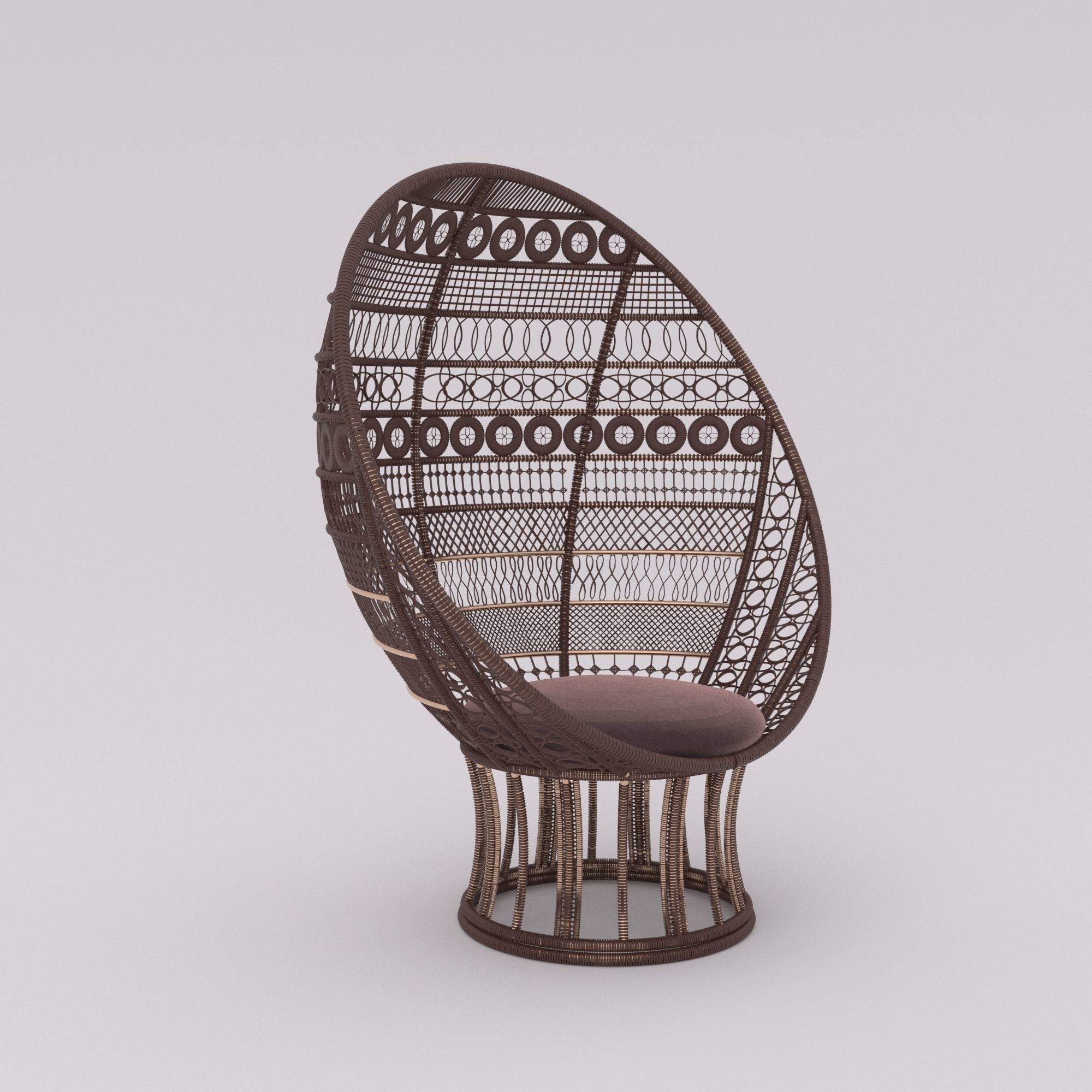Lunar Chair 3D model_2