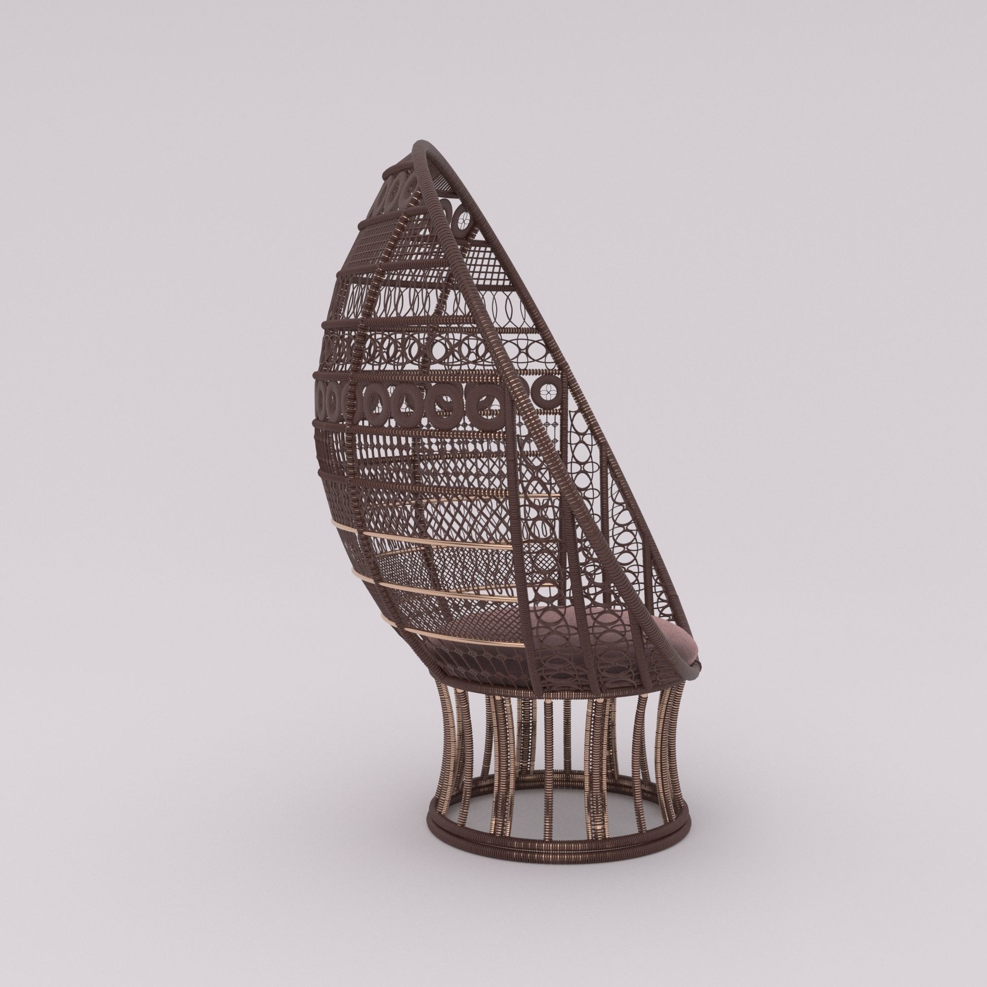 Lunar Chair 3D model_3