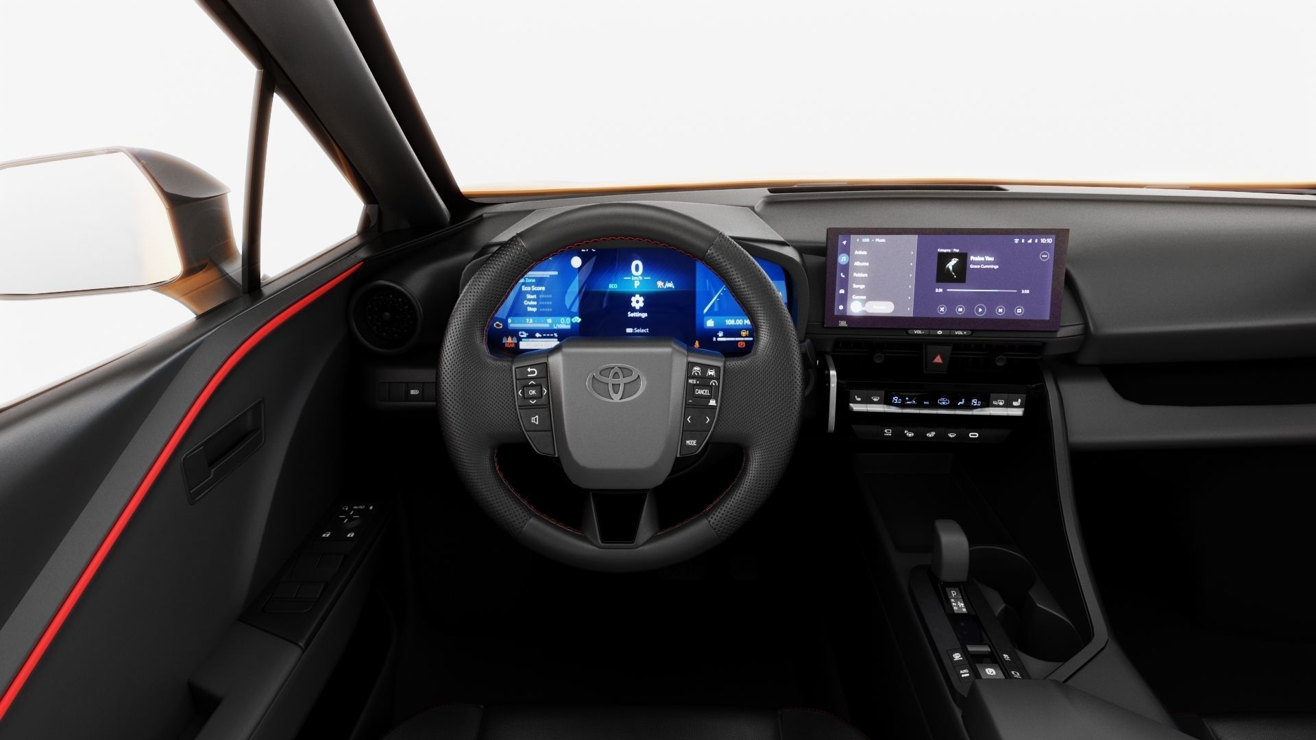 Toyota C-HR 2024 with interior 3D model_13