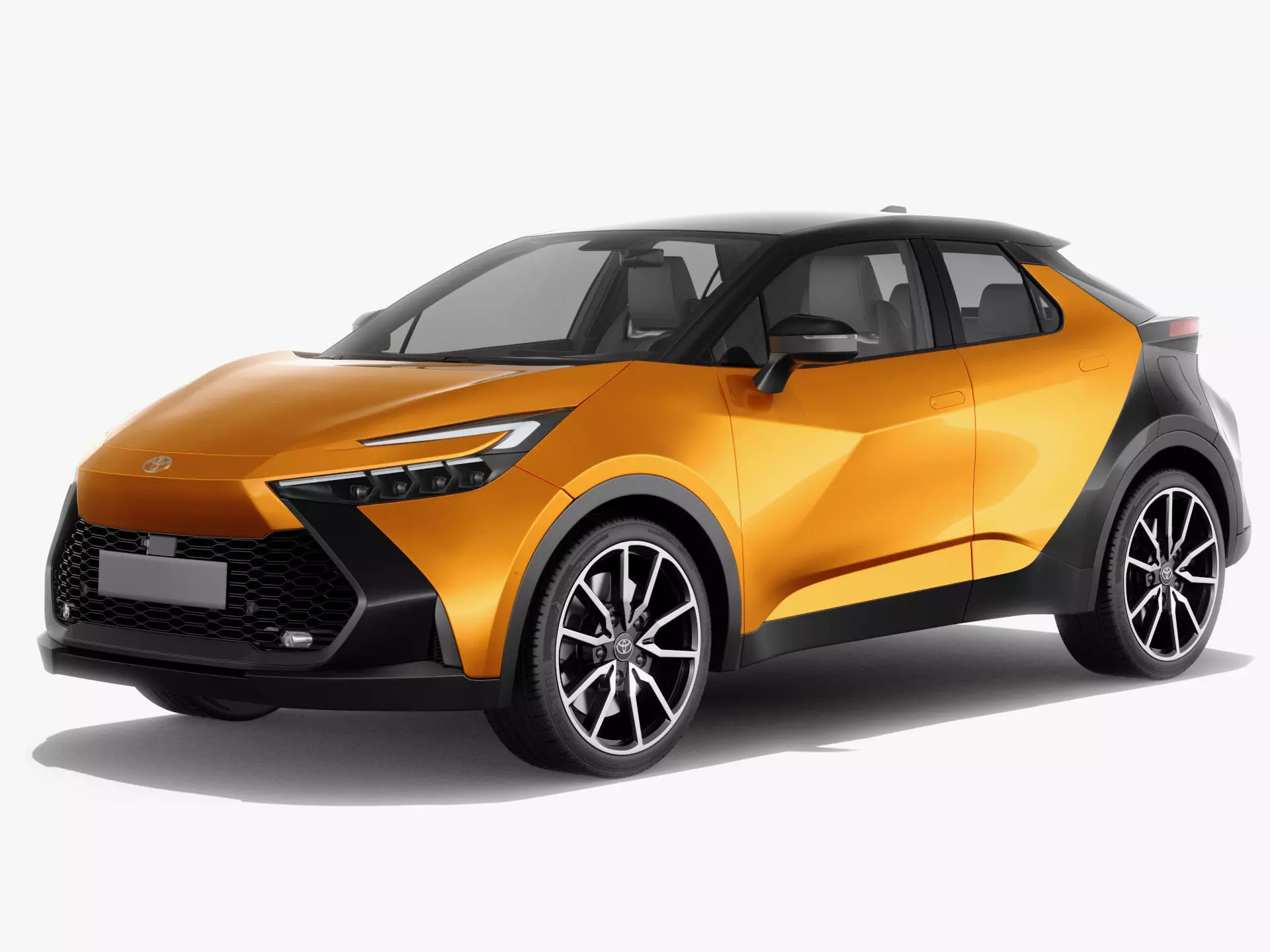 Toyota C-HR 2024 with interior 3D model_0