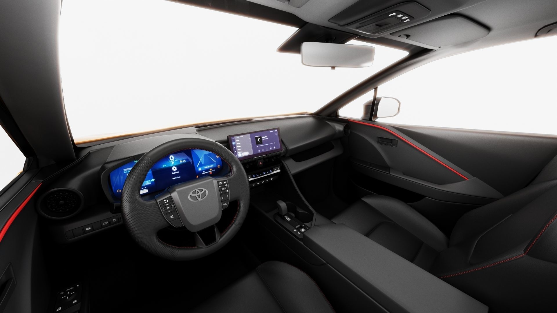 Toyota C-HR 2024 with interior 3D model_11
