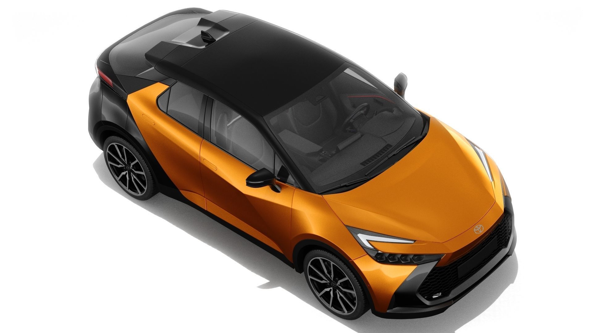 Toyota C-HR 2024 with interior 3D model_8