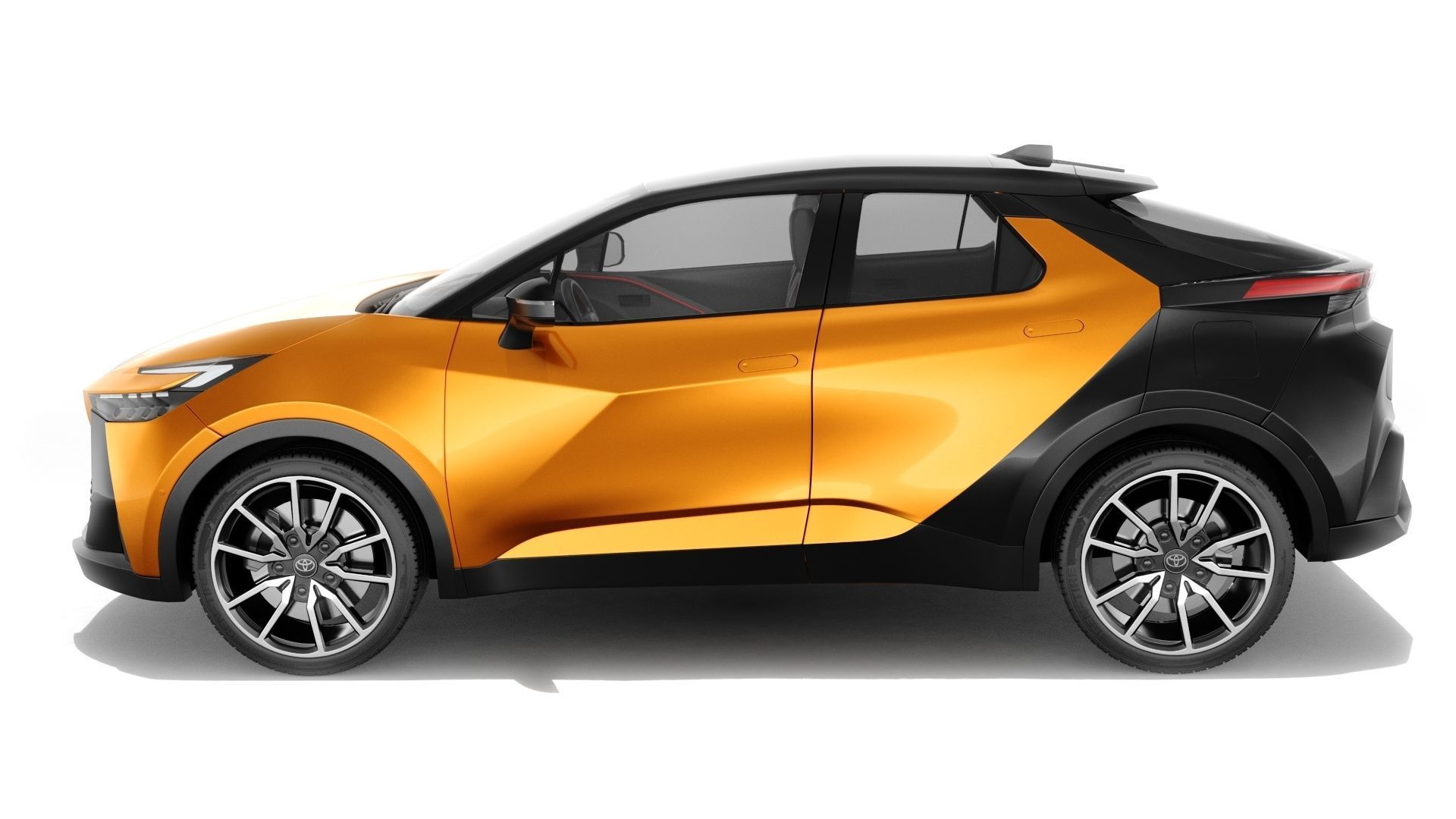 Toyota C-HR 2024 with interior 3D model_3
