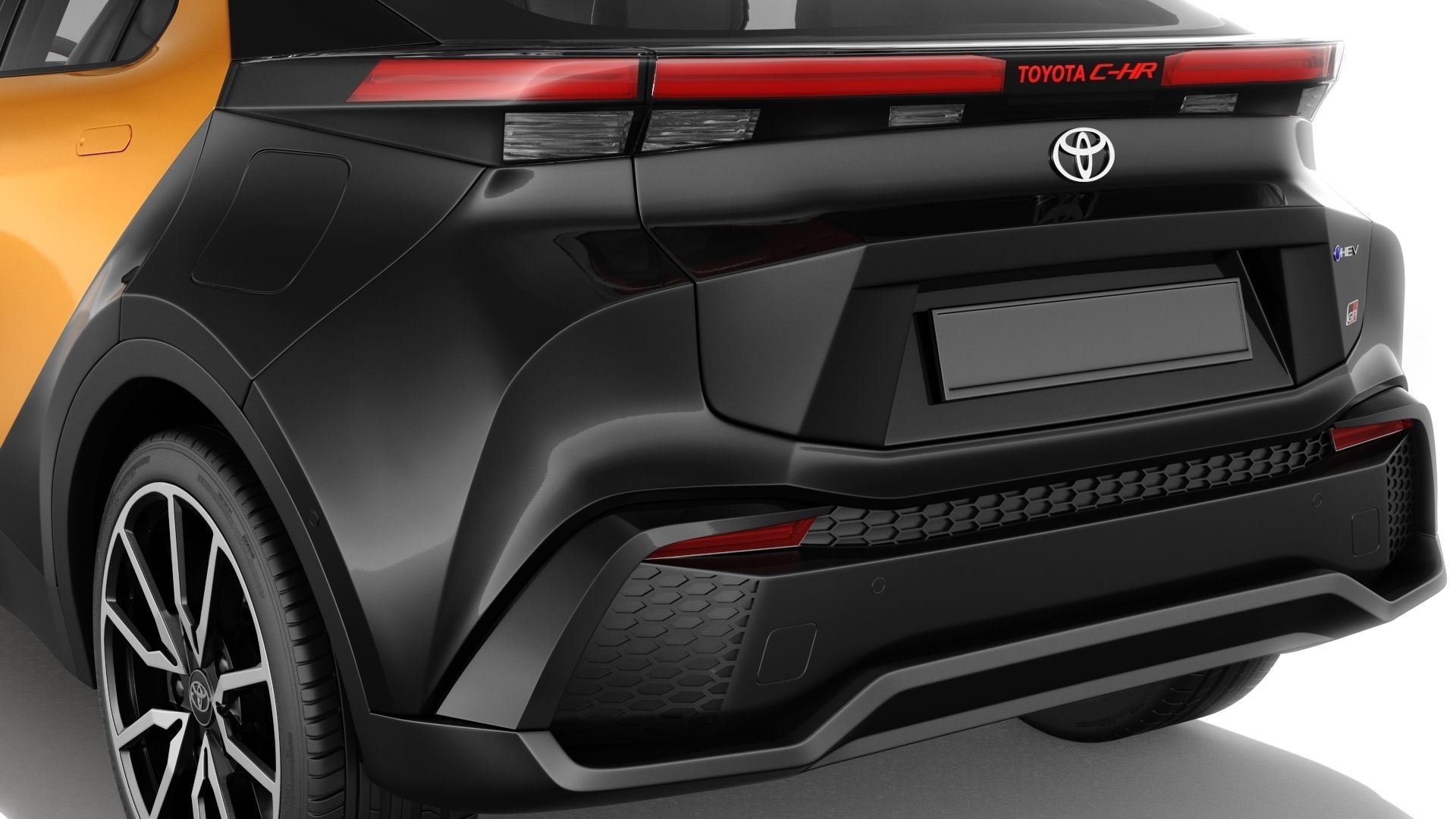 Toyota C-HR 2024 with interior 3D model_10