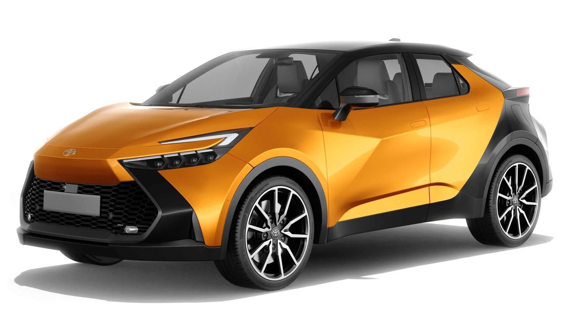 Toyota C-HR 2024 with interior 3D model_1