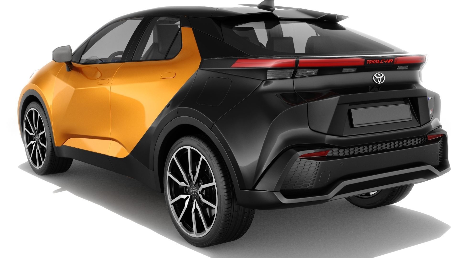 Toyota C-HR 2024 with interior 3D model_4