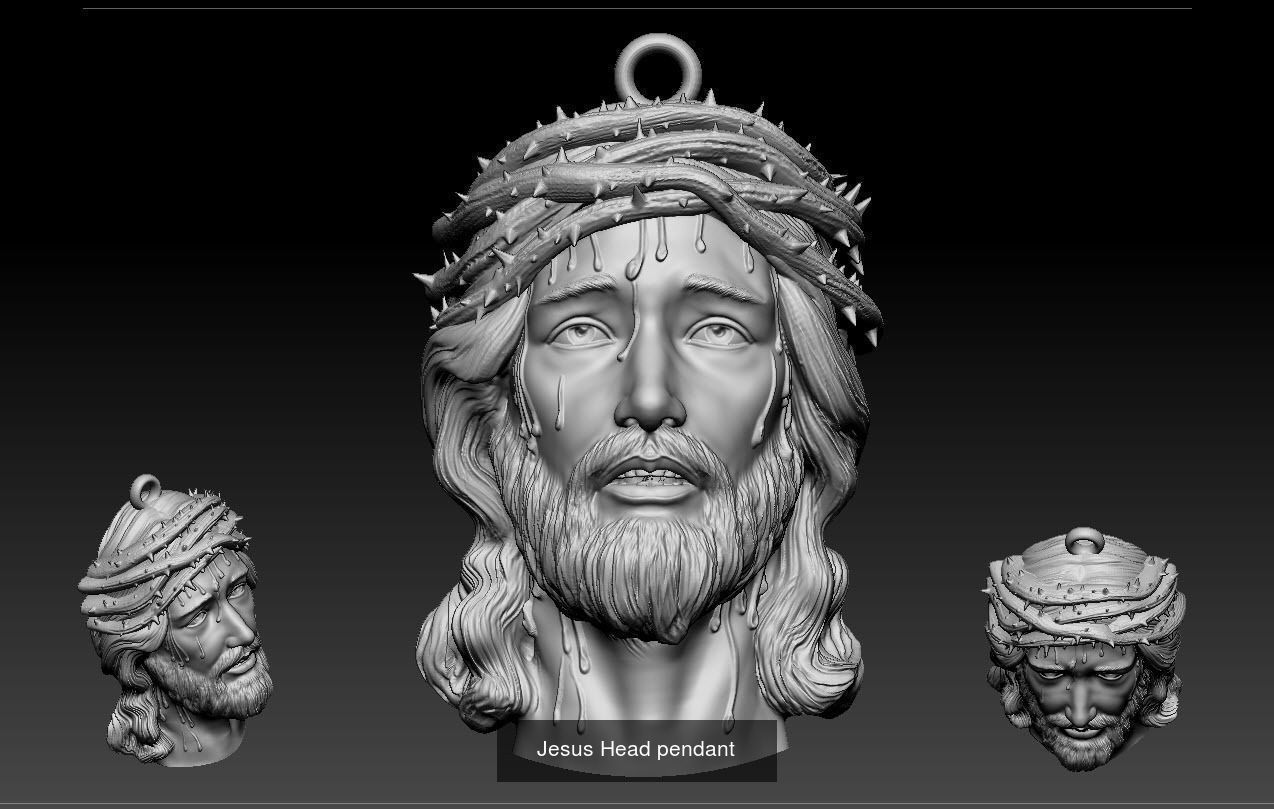Jesus Jewelry  3D Model Collection_5
