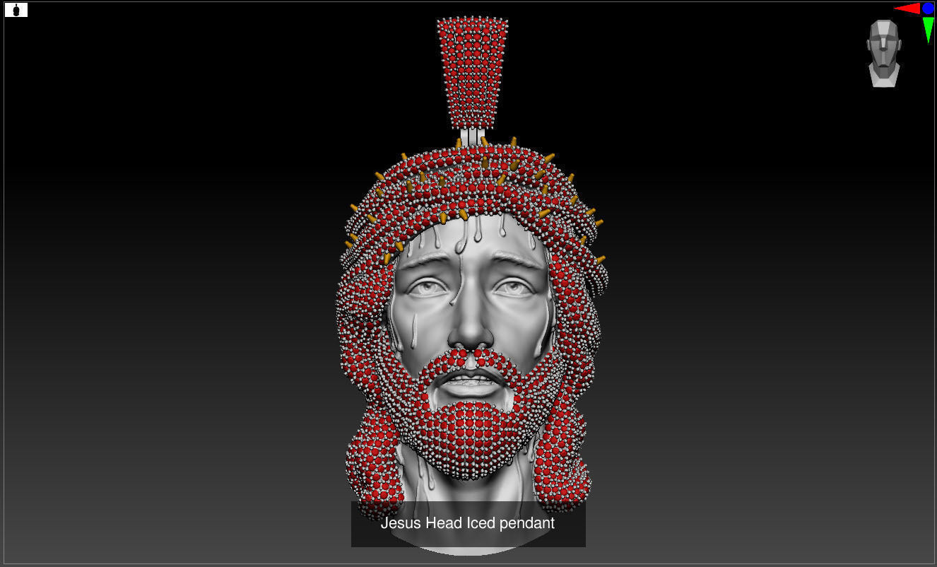 Jesus Jewelry  3D Model Collection_7