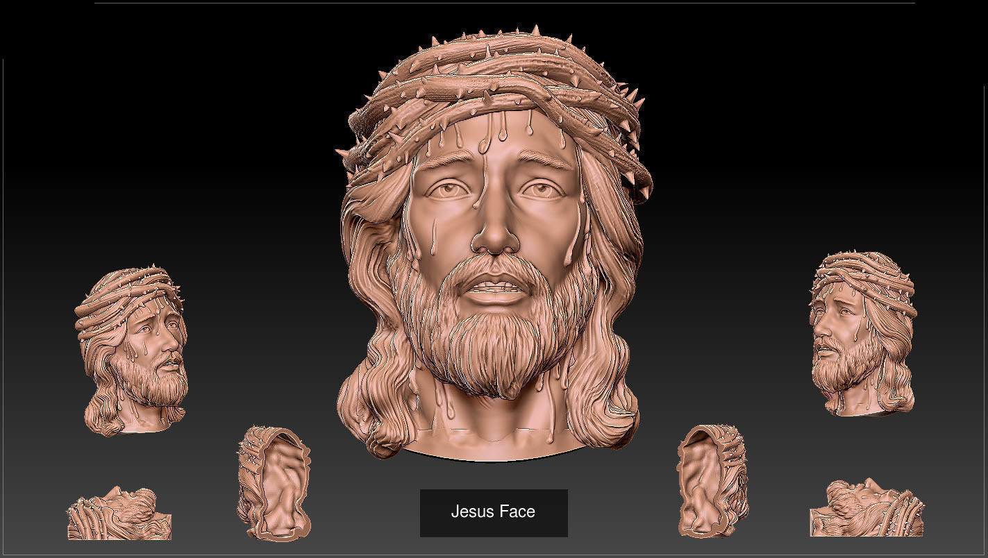 Jesus Jewelry  3D Model Collection_6