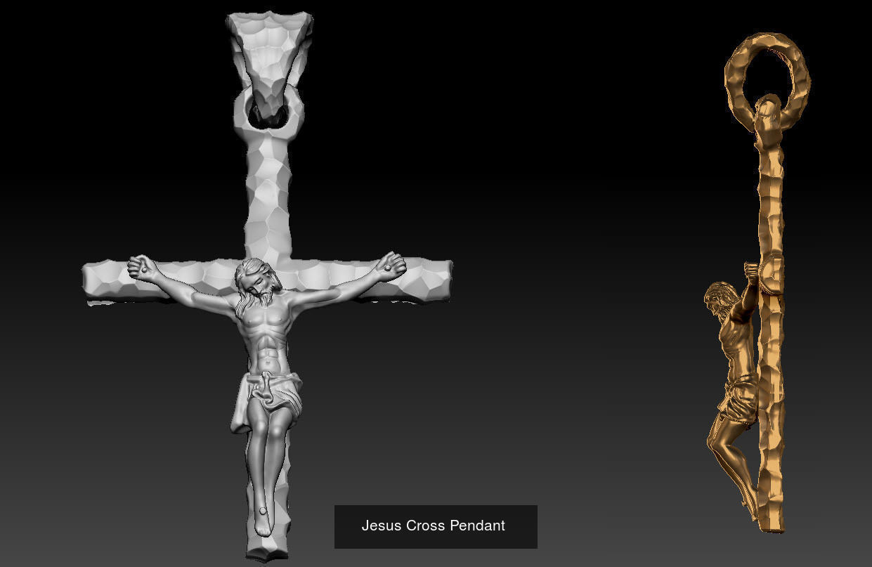 Jesus Jewelry  3D Model Collection_4