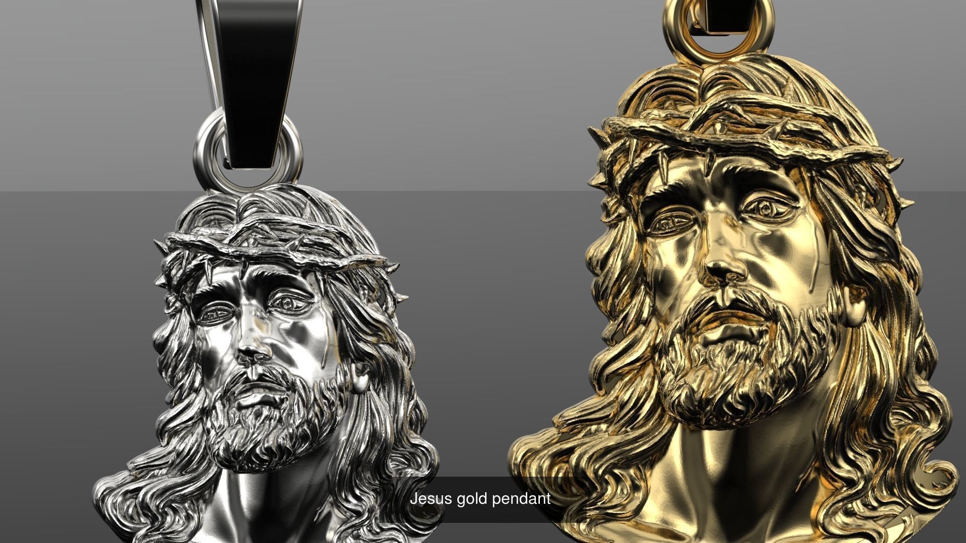 Jesus Jewelry  3D Model Collection_3