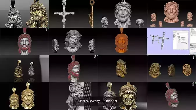 Jesus Jewelry  3D Model Collection