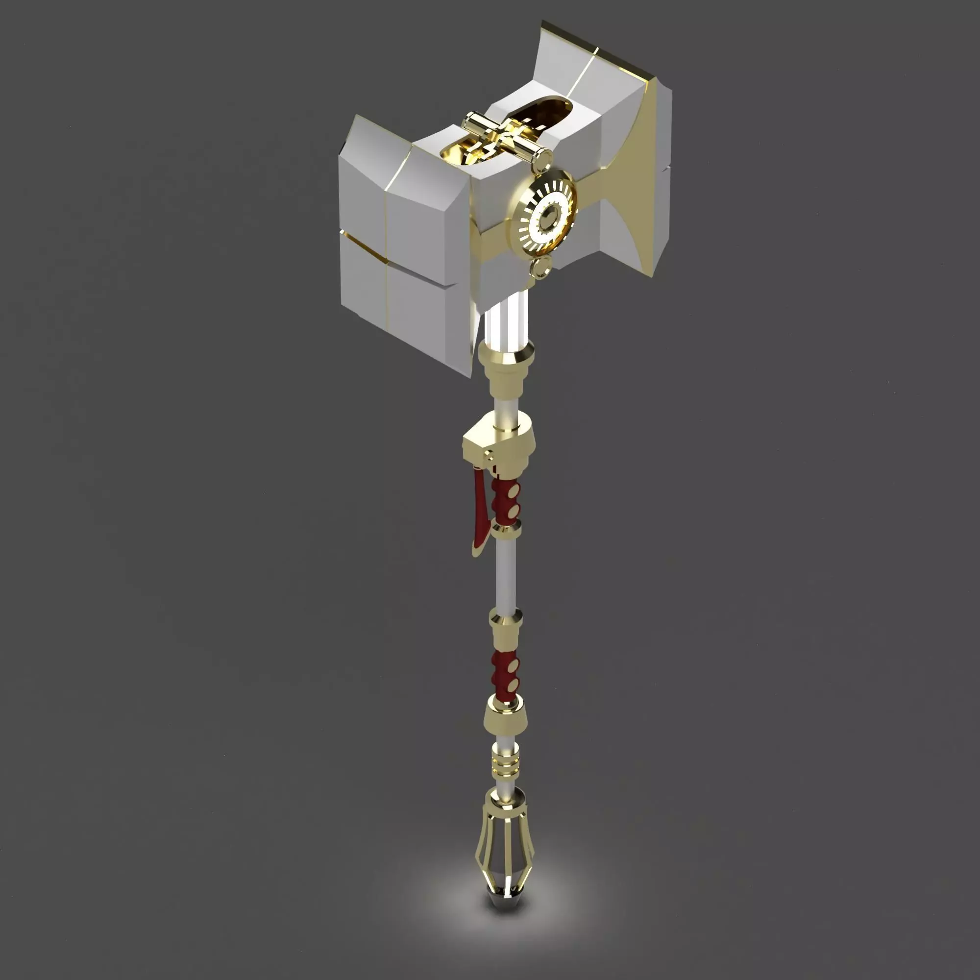 Jayces Mercury Hammer - Arcane Weapon 3D print model_0