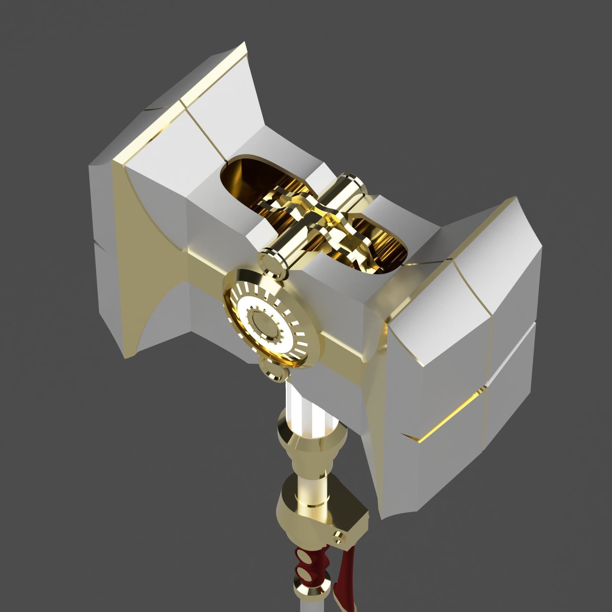 Jayces Mercury Hammer - Arcane Weapon 3D print model_3