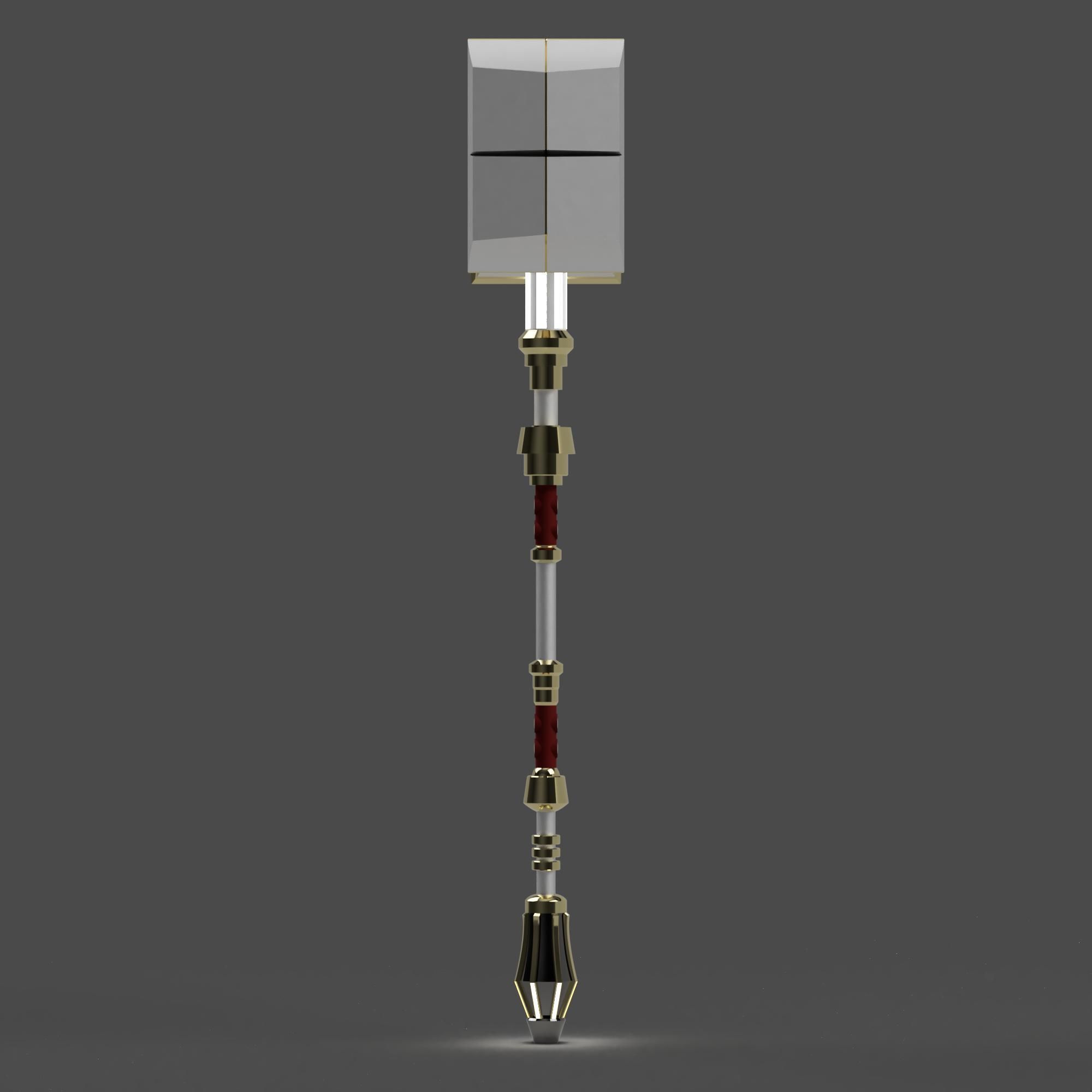 Jayces Mercury Hammer - Arcane Weapon 3D print model_2