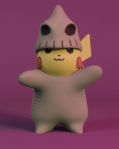 Pikachu Oogie Boogie Costume Halloween Free 3D print model