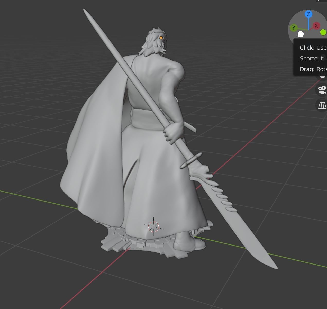 Ryoma for print 3D print model_9