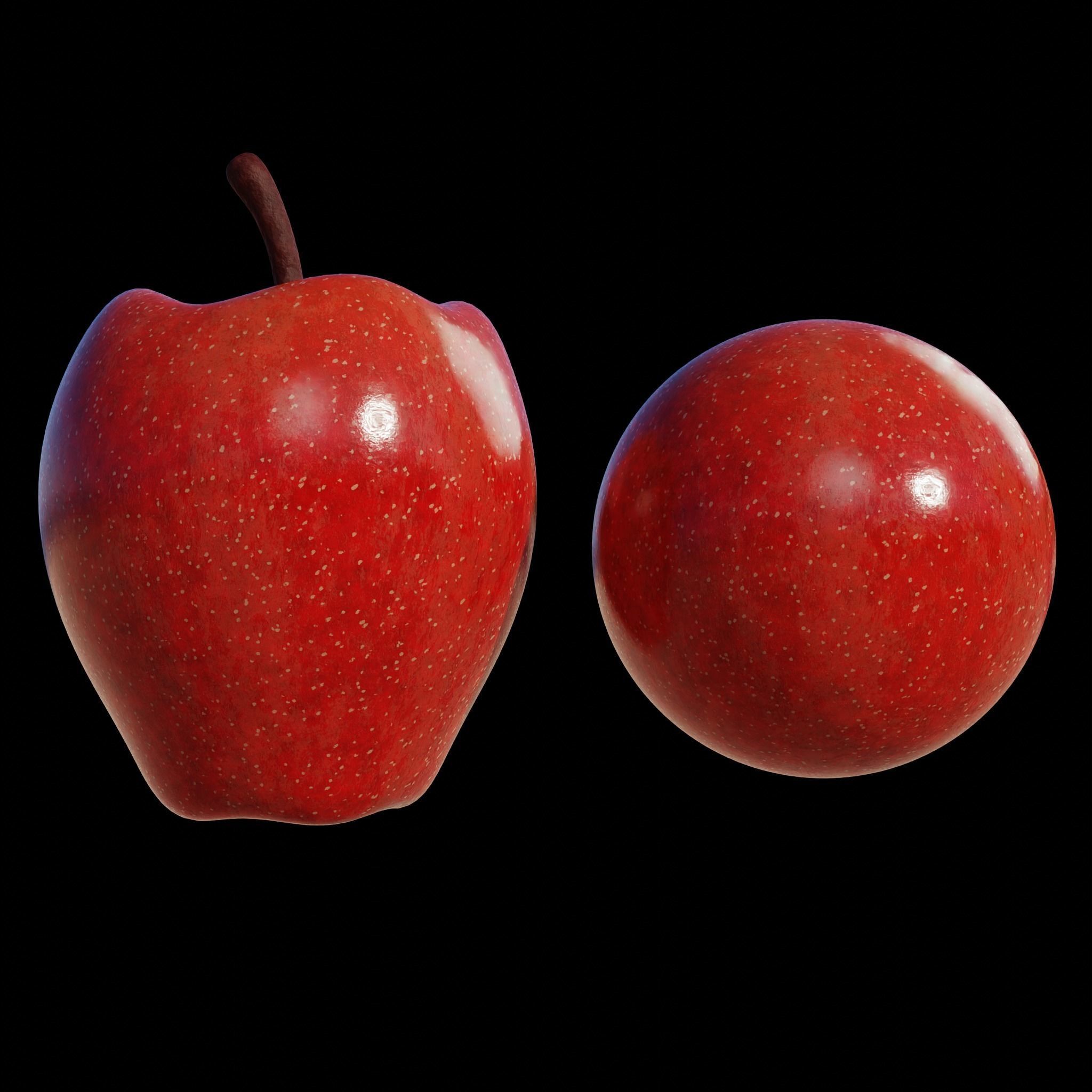 Procedural Apple Material 3D model_13