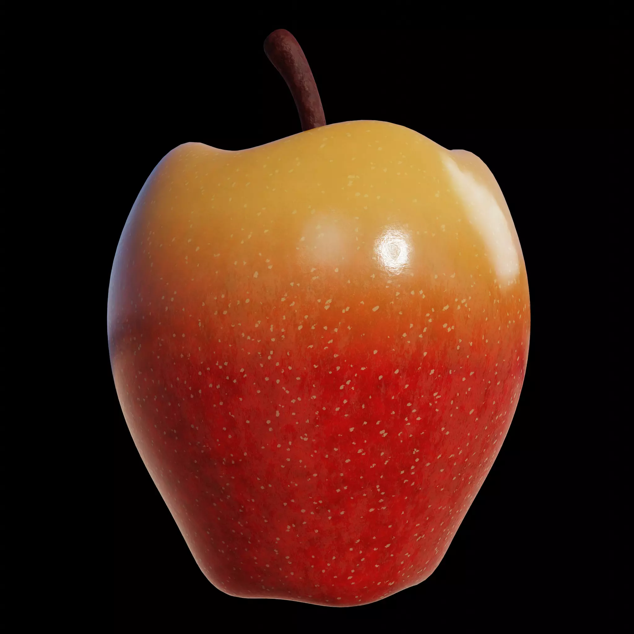 Procedural Apple Material 3D model_0