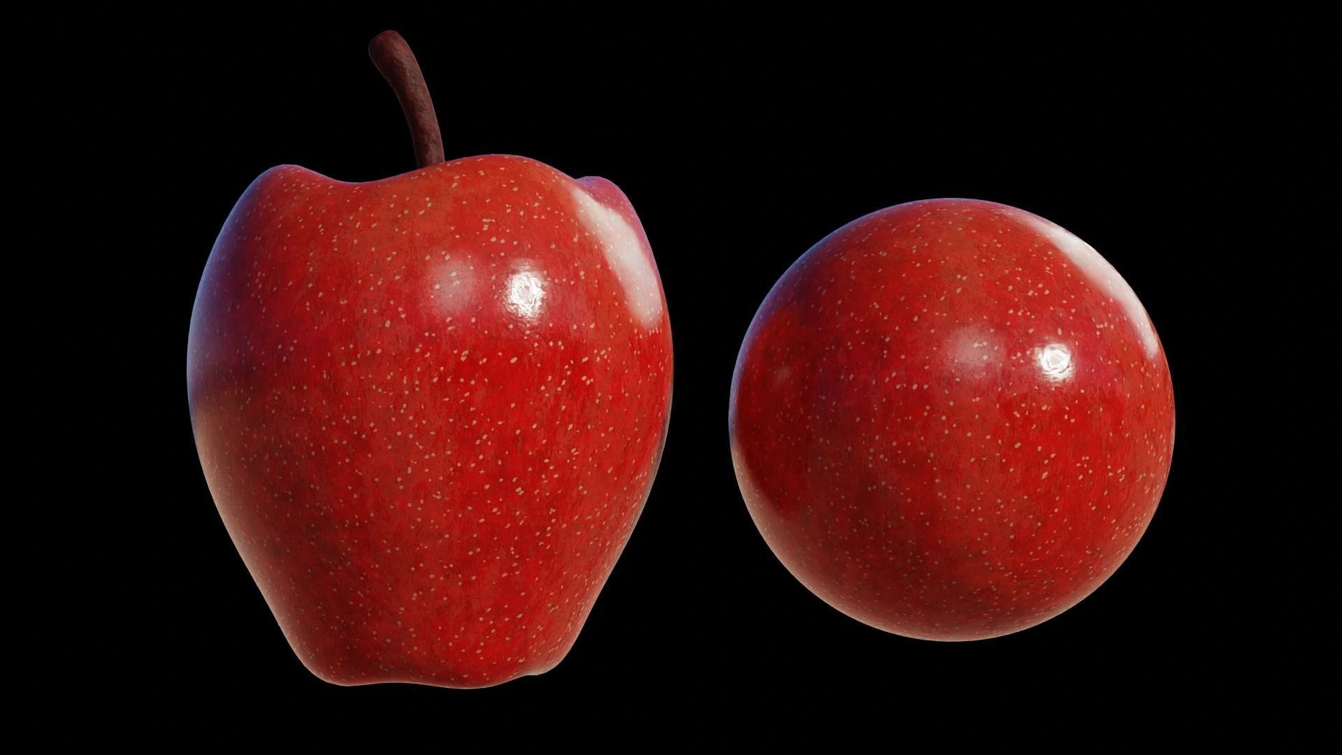 Procedural Apple Material 3D model_4