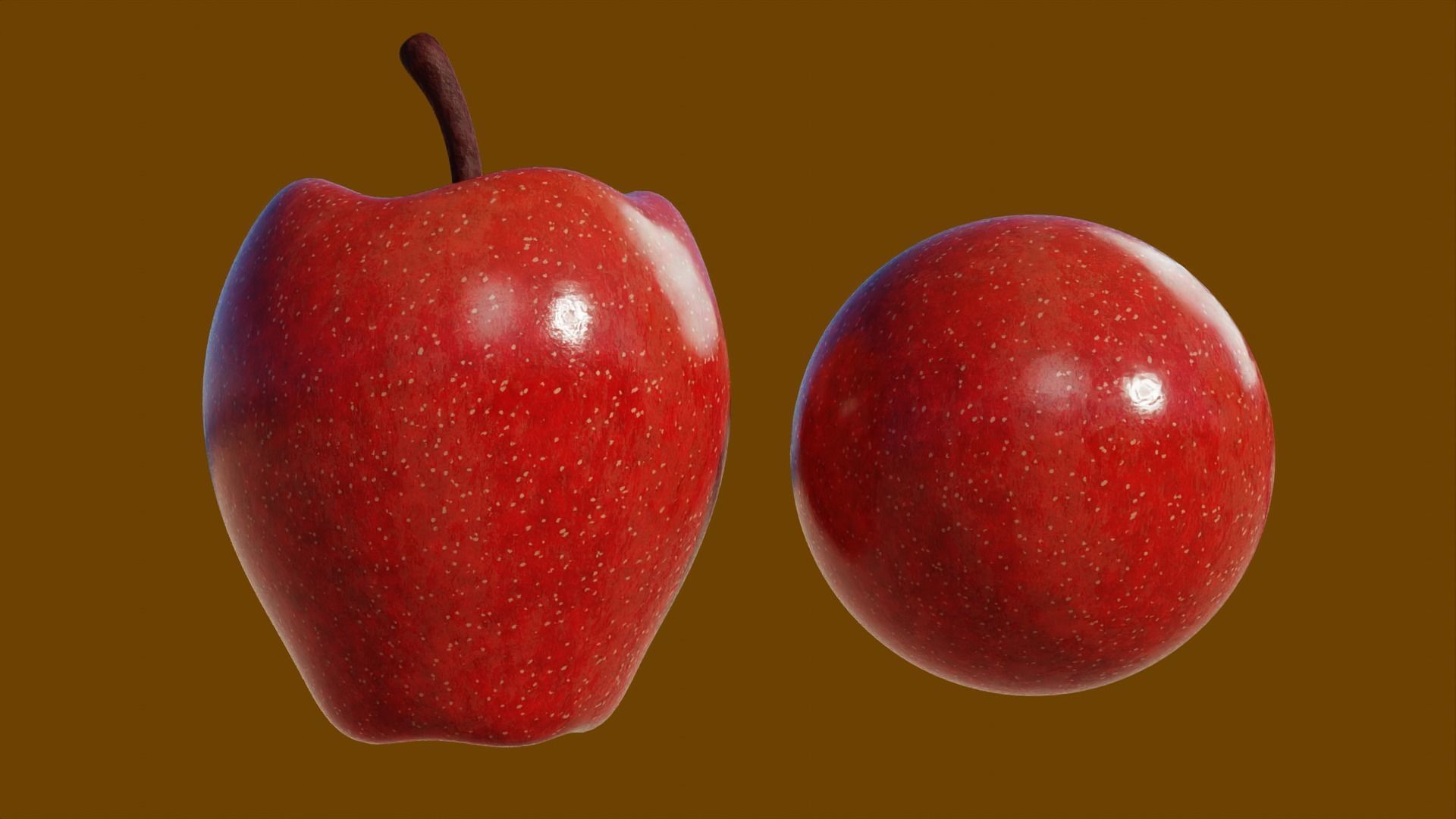 Procedural Apple Material 3D model_2
