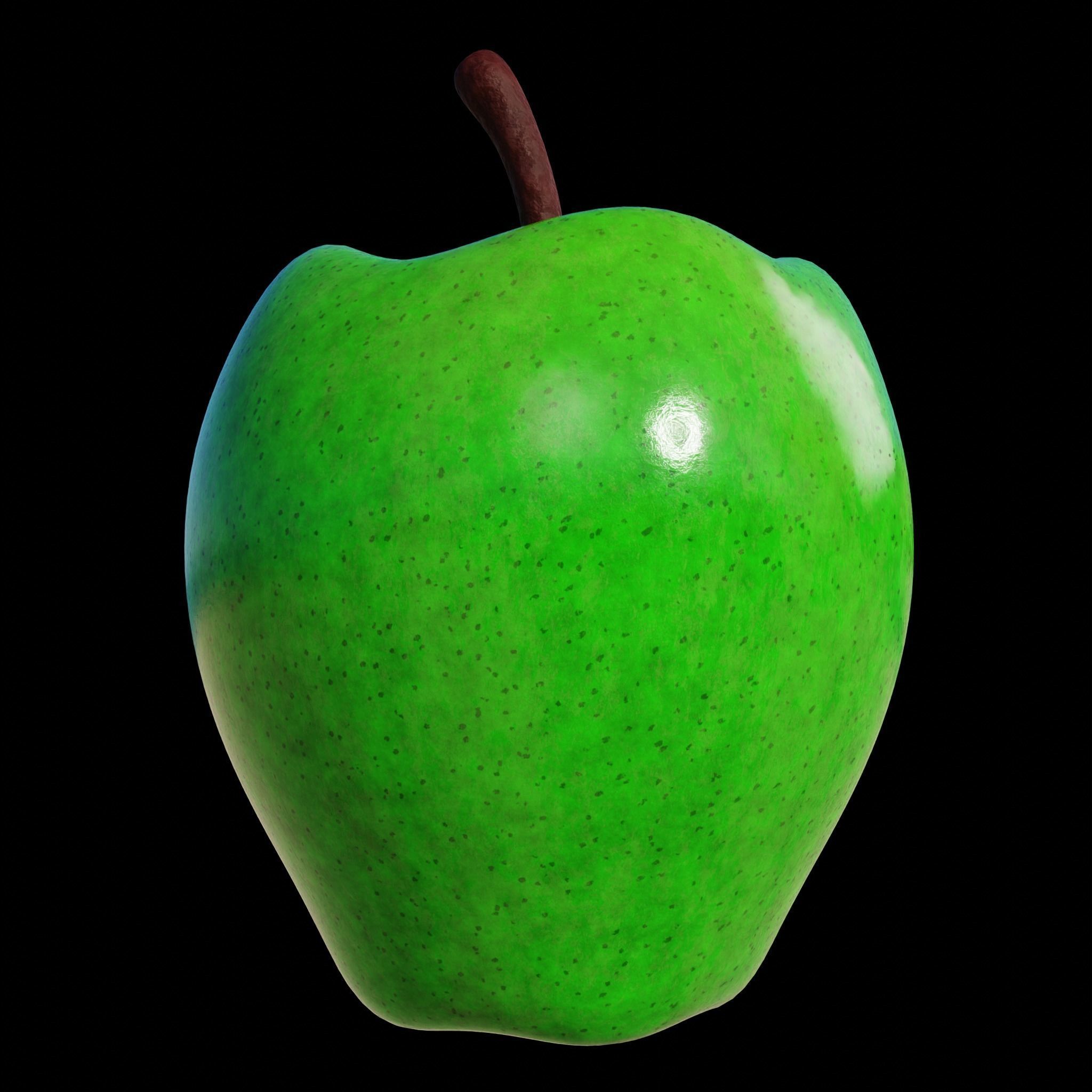 Procedural Apple Material 3D model_11