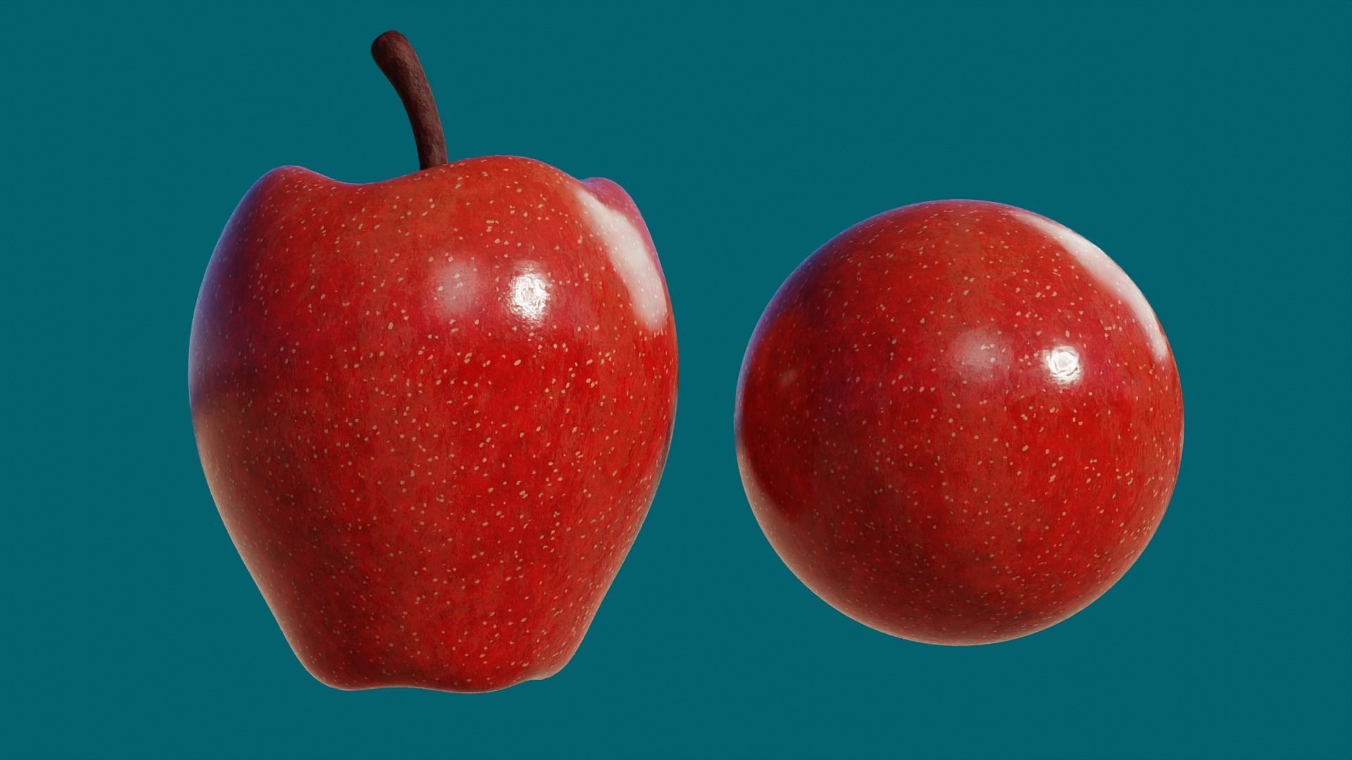 Procedural Apple Material 3D model_8