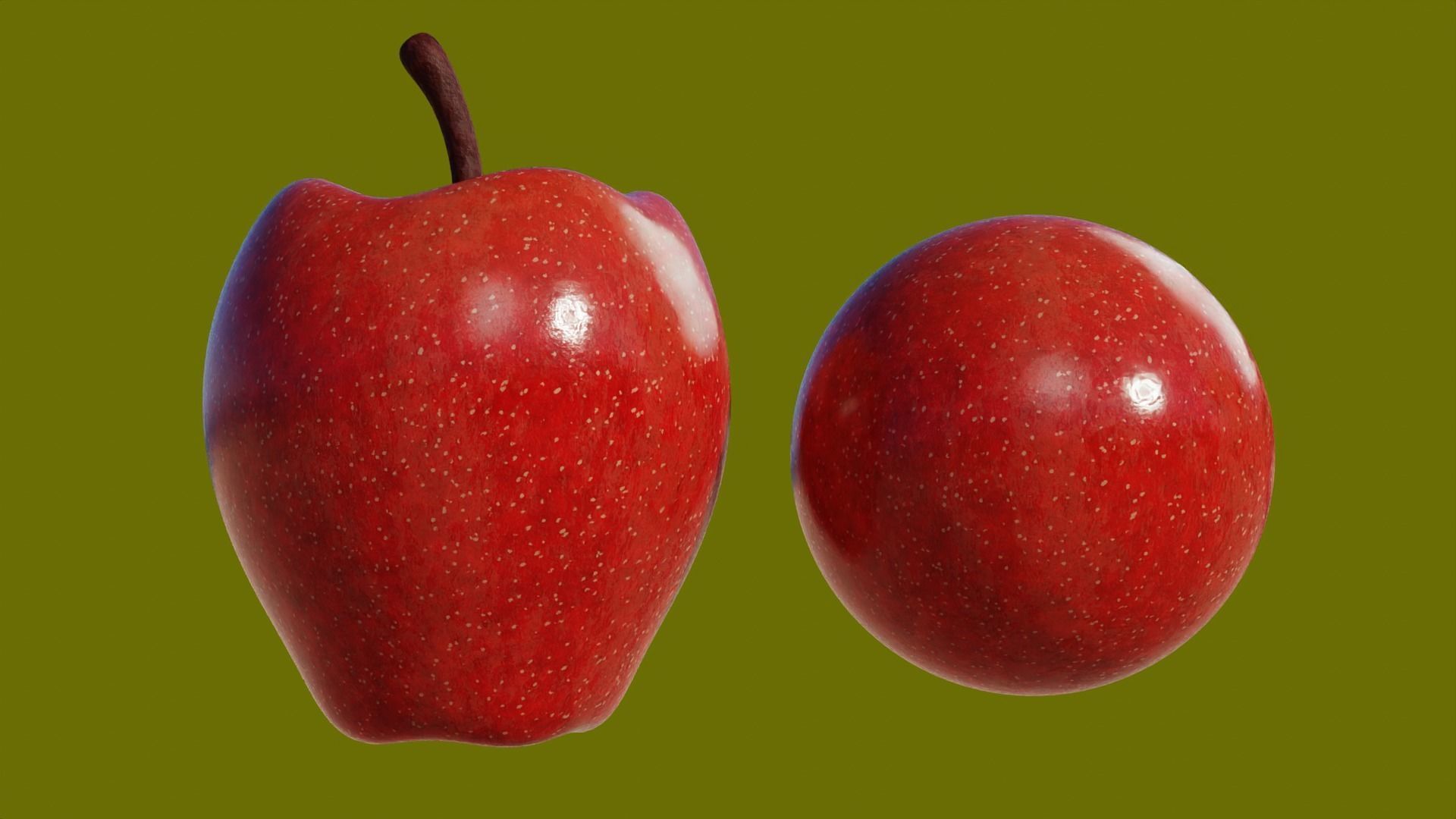 Procedural Apple Material 3D model_12