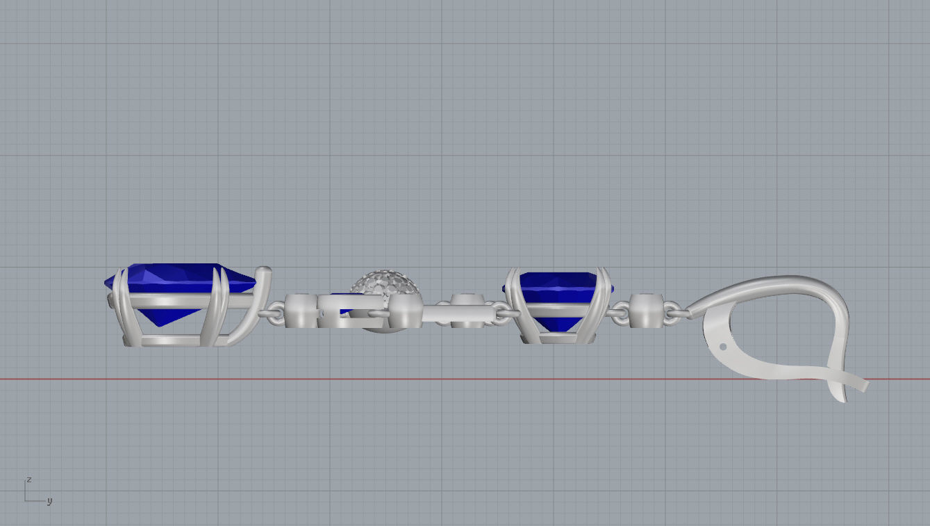 Ring and Earrings  3D print model_17