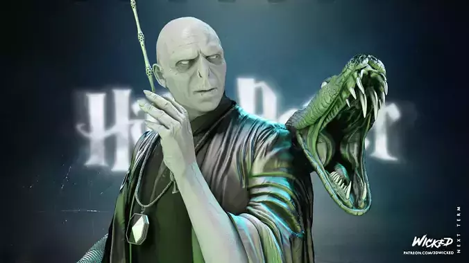 Wicked Movies Voldemort Bust Tested for 3D printing