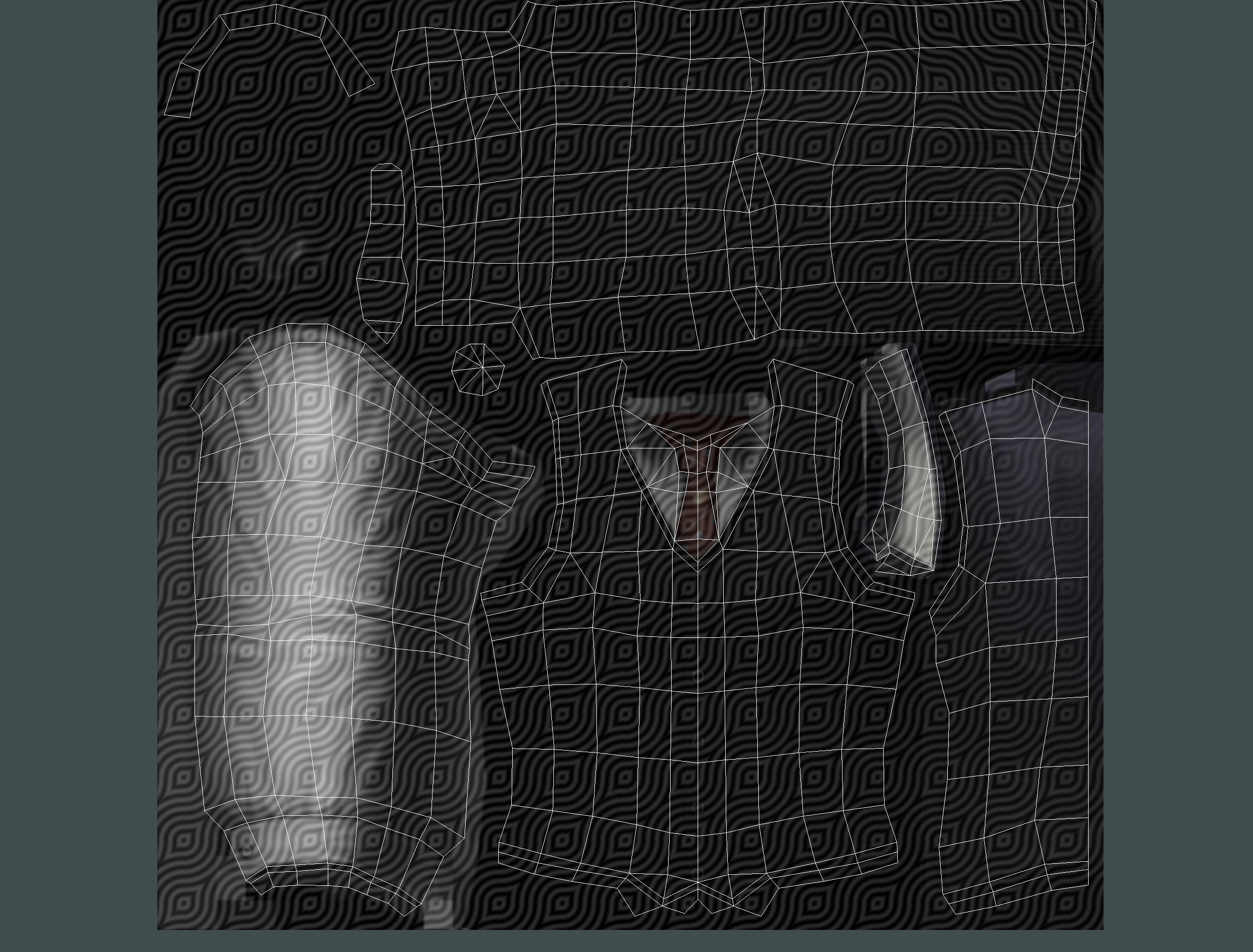 man with a vest trouser and a white shirt Low-poly 3D model_23