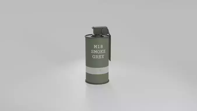 Textured and Rigged M18 Smoke Grenade